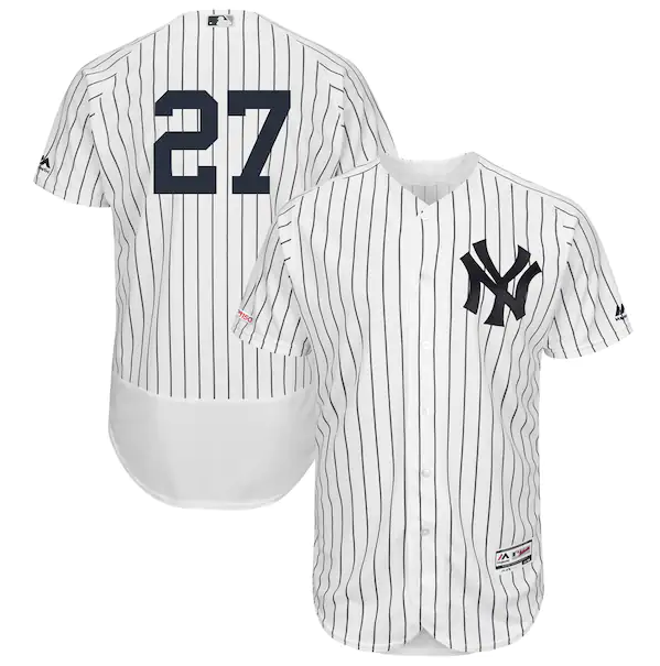 Men's New York Yankees ACTIVE PLAYER Custom White Flex Base Stitched Jersey Men's New York Yankees ACTIVE PLAYER Custom White Flex Base Stitched Jersey